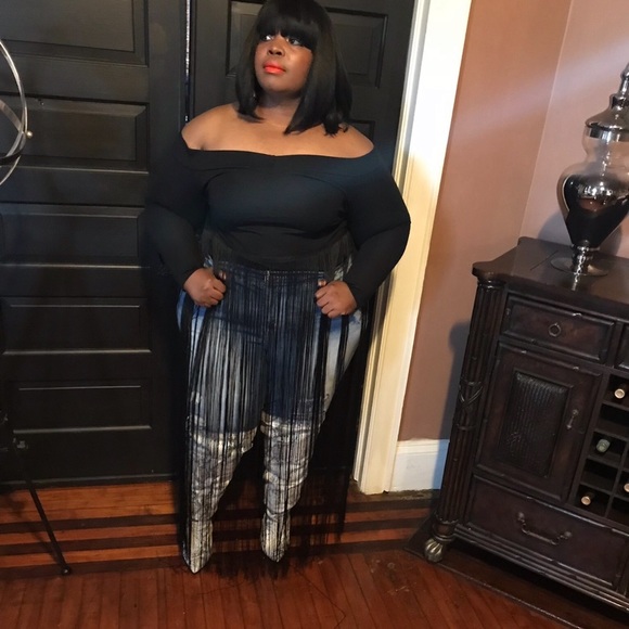 Simply be body suit with long fringe wore this one time for photos - Picture 1 of 1